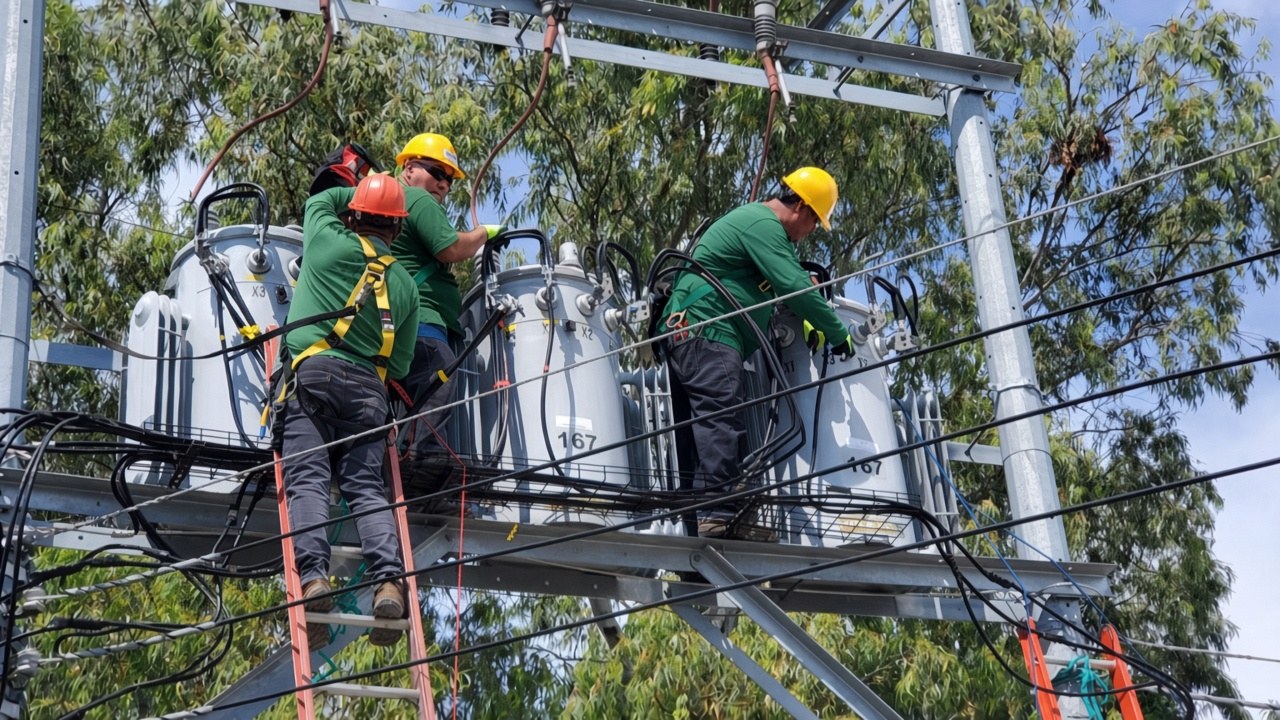Cuadrilla en transformadores de media tensión